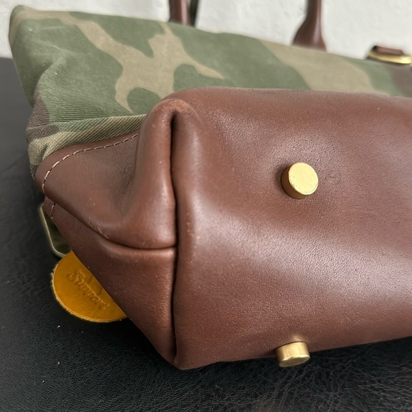 Camouflage Tote Bag with Brown Accents - Picture 6 of 8